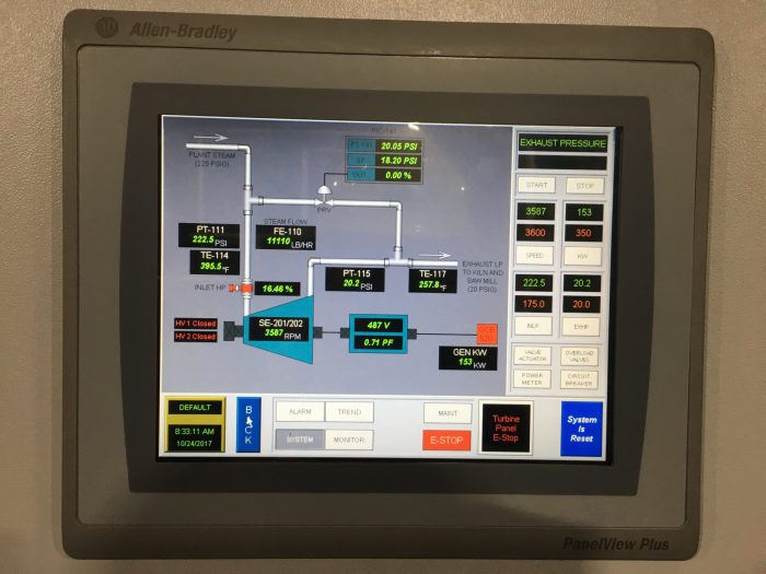 turbine control panel