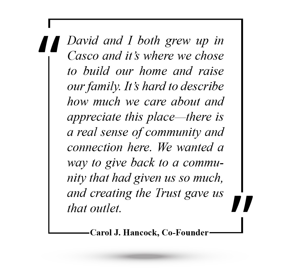 A quote from Carol J. Hancock, co-founder.