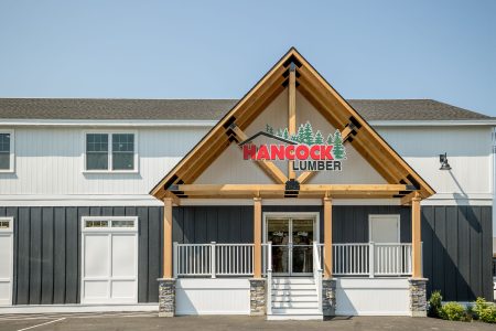 Building with Hancock Lumber Logo