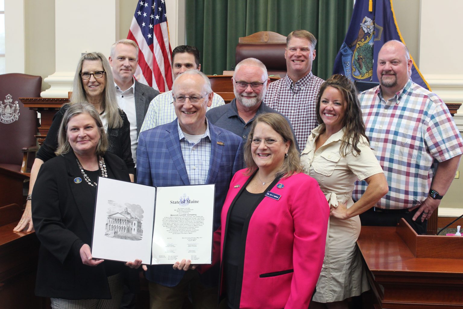 Hancock Lumber Recognized by Maine House of Representatives