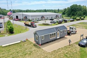 Saco tiny home aerial